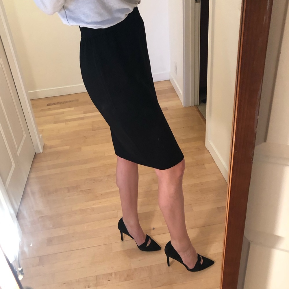 St. John Basics Black Knit Skirt